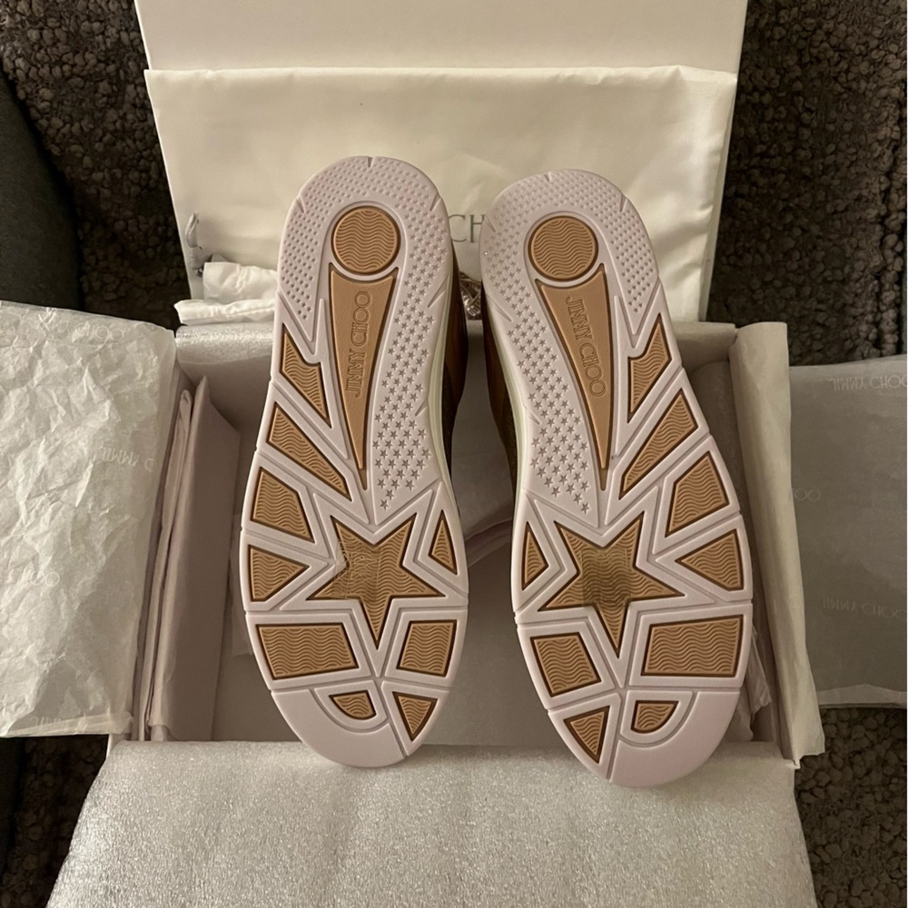New Jimmy Choo Women’s Sneakers Hawaii 38.5 Ballet Pink $650 - Picture 4 of 7